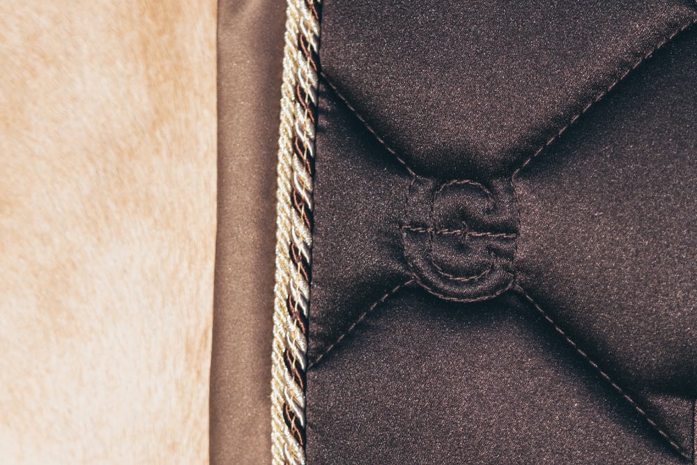 Dressage Saddle Pad Golden Brown Full