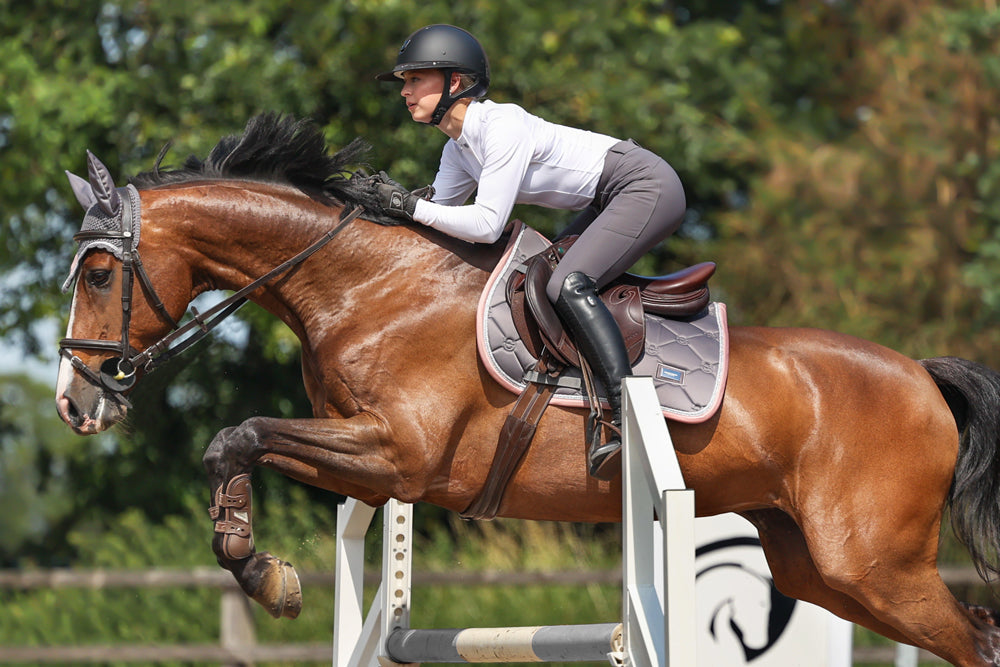 Jump Saddle Pad Dusty Pink Full vue 3