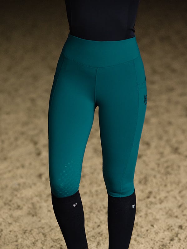 Riding Tights Jump Movement Emerald vue 2