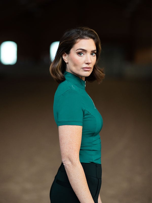 UV Protection Top Short Sleeve Emerald