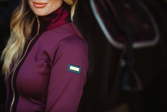 Fleece jacket Crystal Merlot Gold