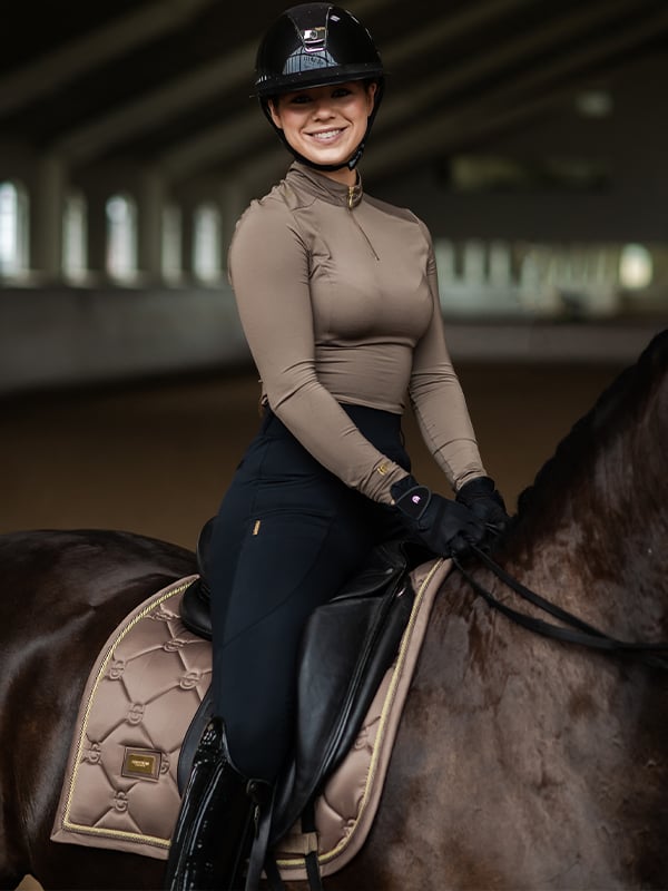 Dressage Saddle Pad Champagne Full