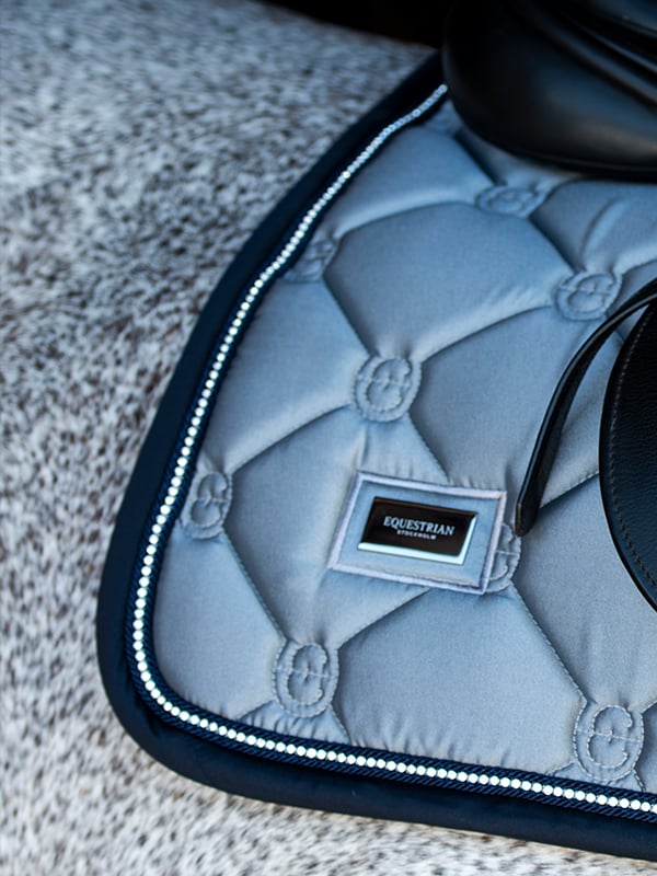 Dressage Saddle Pad Crystal Grey Cob