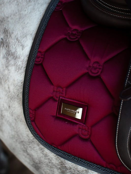 Dressage Saddle Pad Dark Bordeaux Cob