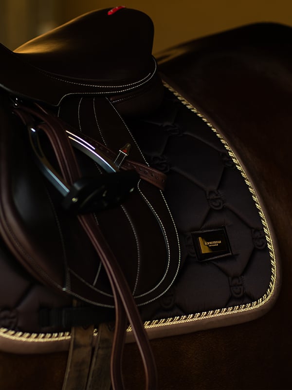 Jump Saddle Pad Golden Brown Full