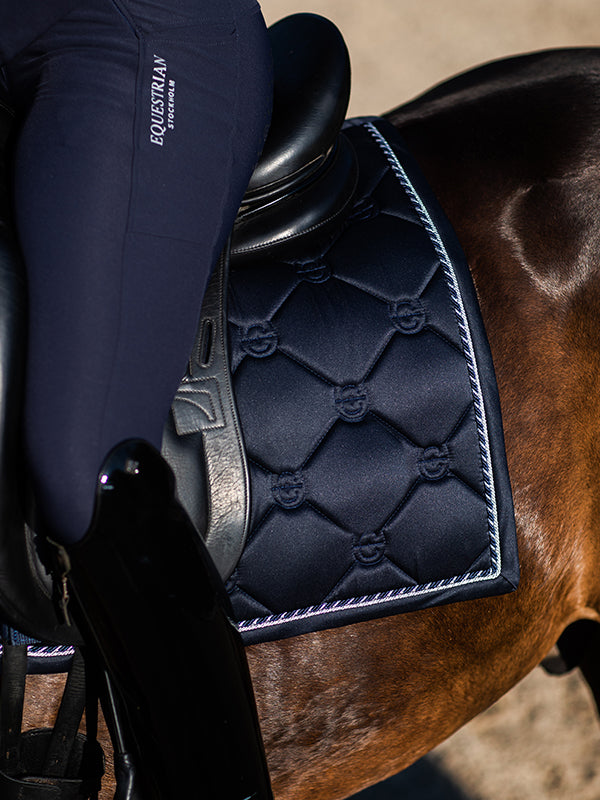 Dressage Saddle Pad Midnight Blue Without Badge Full