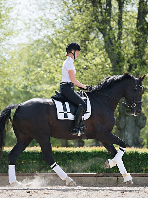 Dressage Saddle Pad No Boundaries White Full vue 2