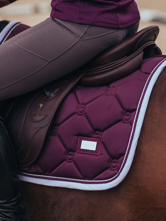 Jump Saddle Pad Purple White Edge Full