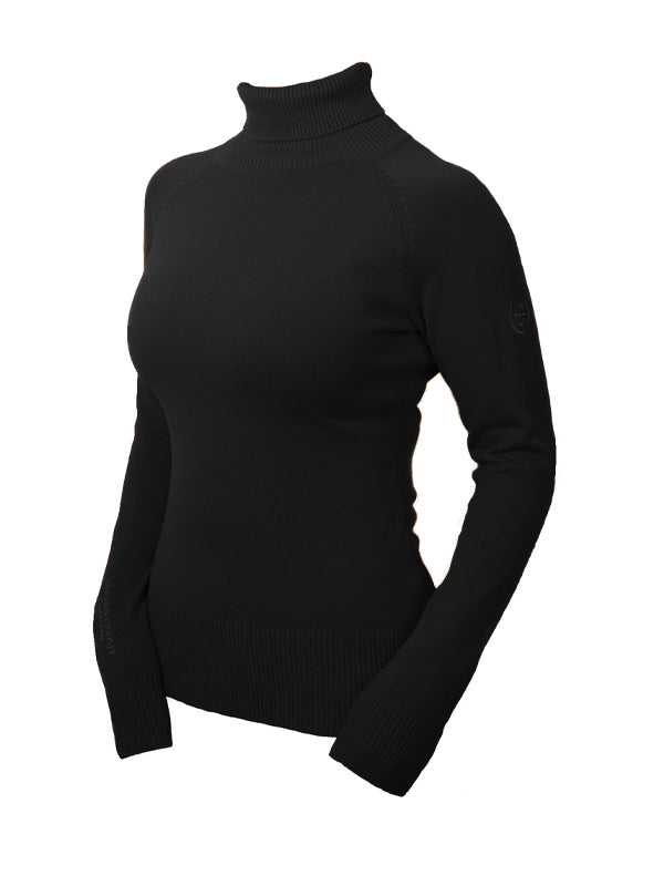Knitted Polo Top Black Edition vue 1
