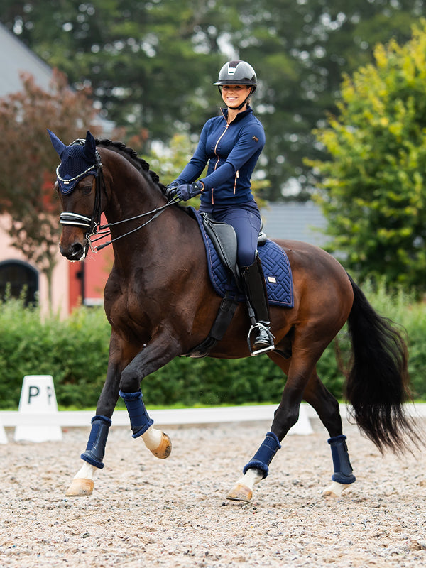 Dressage Saddle Pad Modern Lagoon Blush Full vue 3