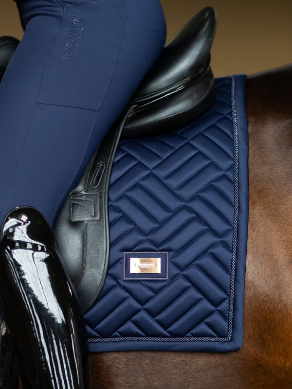 Dressage Saddle Pad Modern Lagoon Blush Full vue 2