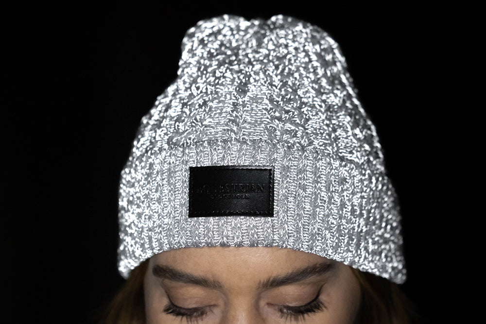 Reflective Beanie Luminous Black
