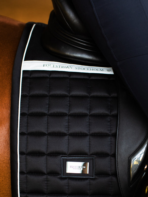 Dressage Saddle Pad Sportive Luminous Black Cob