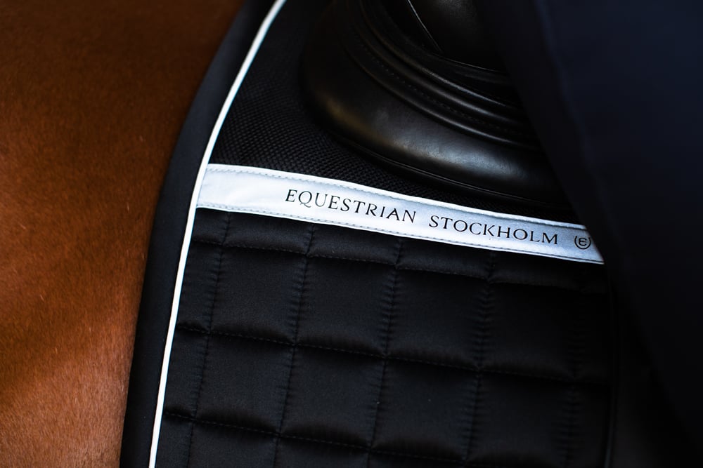Dressage Saddle Pad Sportive Luminous Black Cob