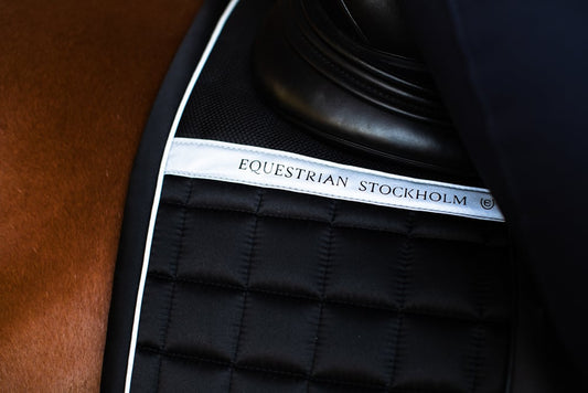 Dressage Saddle Pad Sportive Luminous Black Cob