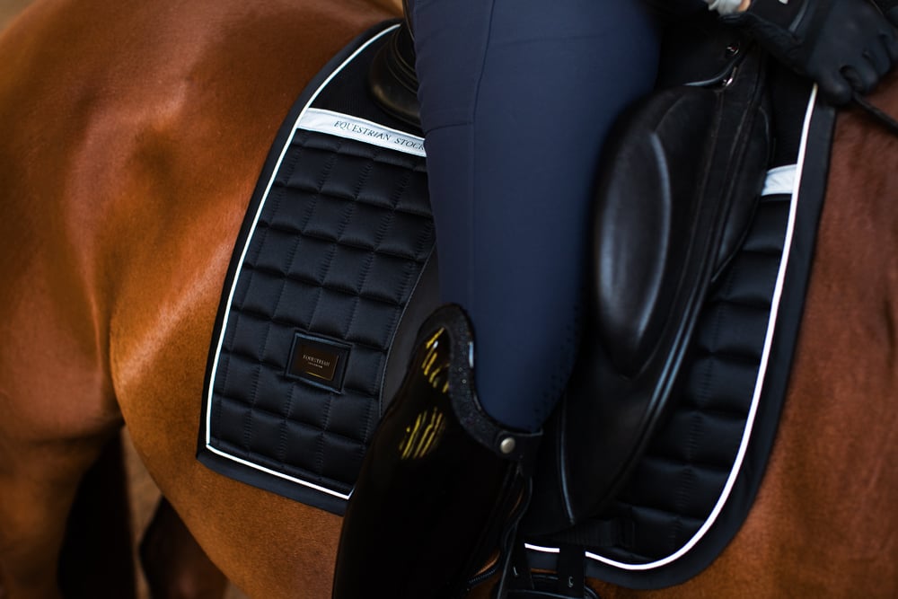 Dressage Saddle Pad Sportive Luminous Black Full vue 4