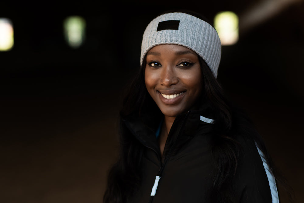 Reflective Headband Luminous Black
