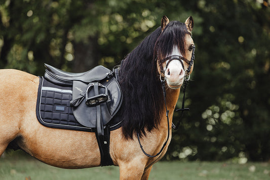 Jump Saddle Pad Sportive Luminous Black Pony