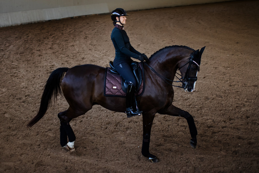 Dressage Saddle Pad Mahogany Glimmer Full vue 4