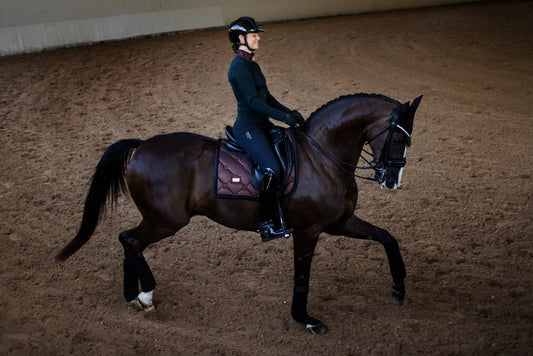 Dressage Saddle Pad Mahogany Glimmer Full