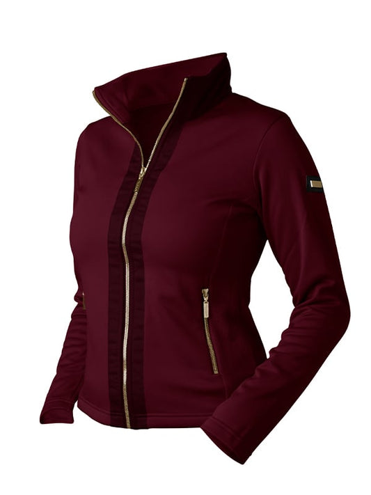 Fleece jacket Crystal Merlot Gold