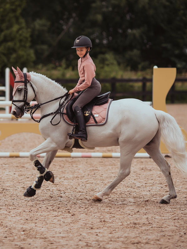 Pink Saddle Pad Pink Pearl Jump Pony vue 3