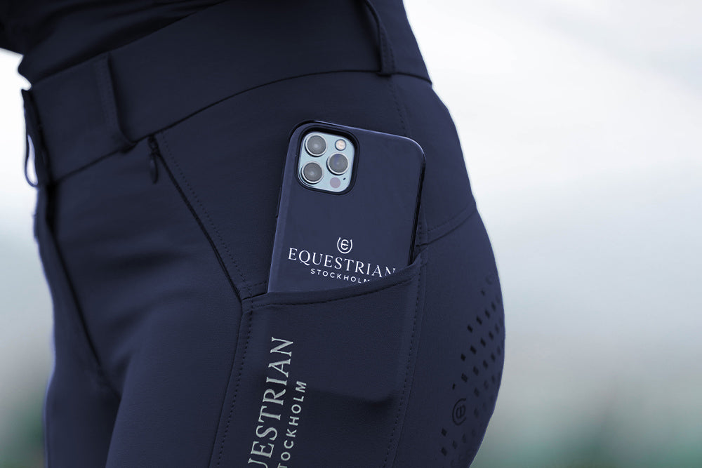 Riding Breeches Jump Elite Midnight Blue Navy vue 4