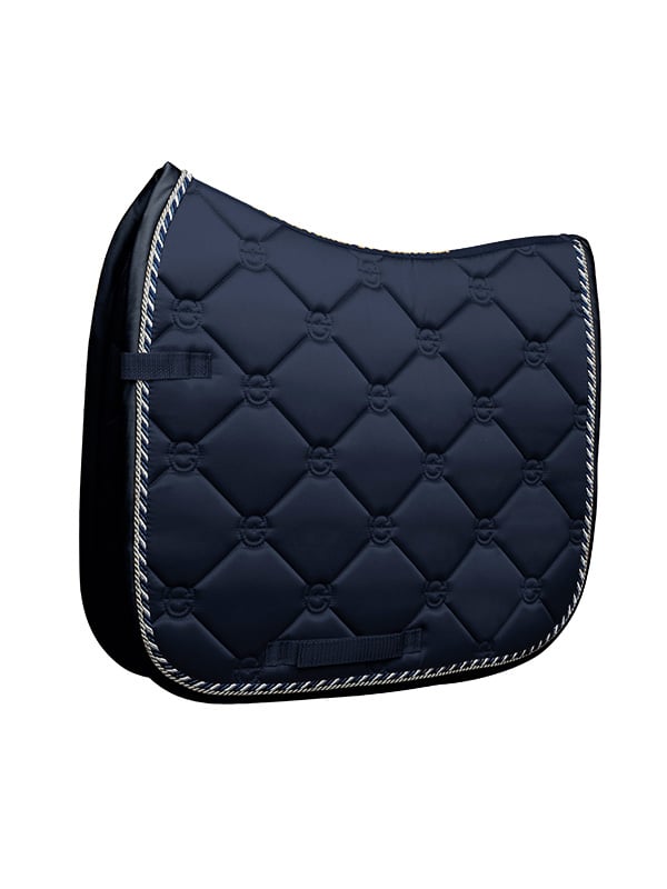 Midnight Blue Dressage Saddle Pad Dressyrschabrak Dressurschabracke Dressuur Zadeldekje