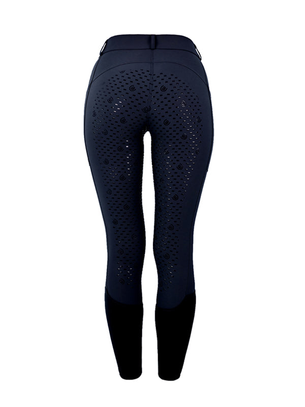 Riding Breeches Dressage Elite Midnight Blue Navy vue 3