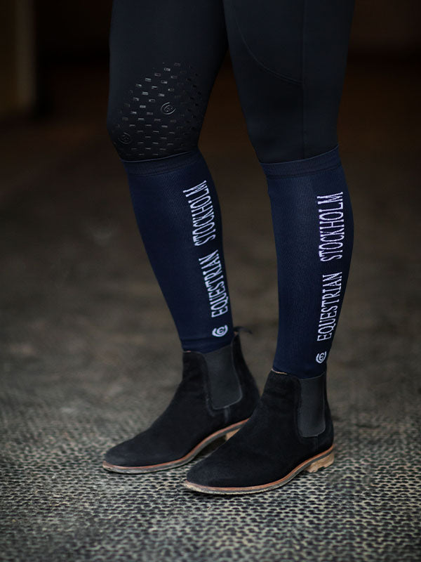 Riding Socks Bamboo Blend Midnight Blue vue 2