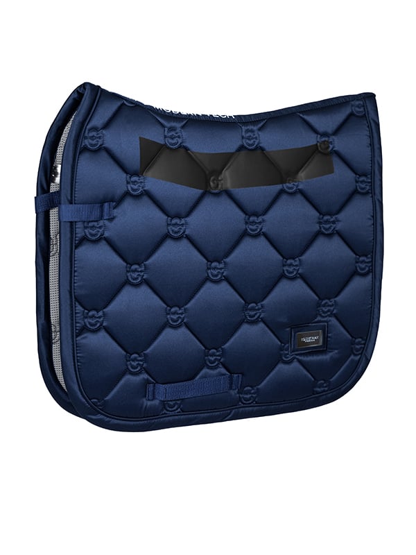 Dressage Saddle Pad Classic Modern Tech Navy Cob vue 1
