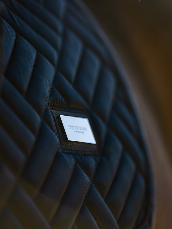 Dressage Saddle Pad Modern Tech Navy Cob vue 2