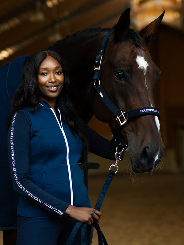 Clean Halter Modern Tech Navy vue 4