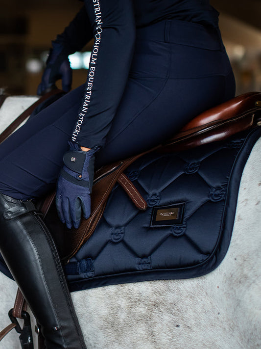 Jump Saddle Pad Classic Modern Tech Navy Full