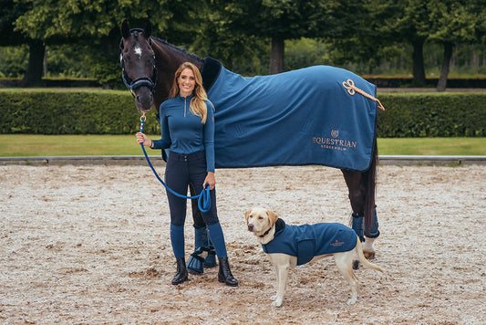 Fleece Blanket Fur Monaco Blue