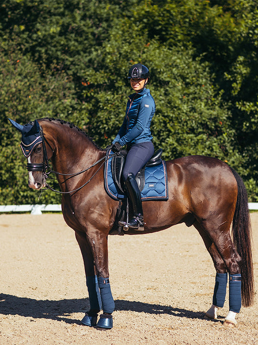Dressage Saddle Pad Monaco Blue Full