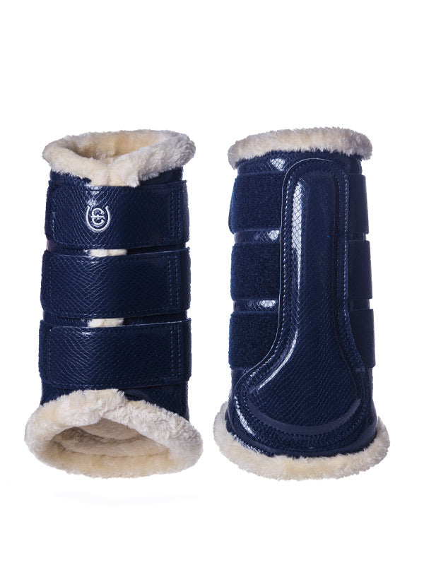 Brushing Boots Navy vue 1