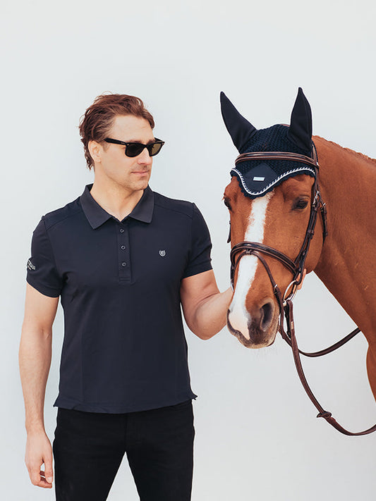 Polo Shirt Men Clean Navy