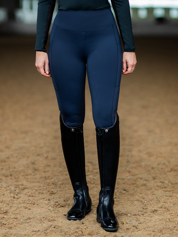 Riding Tights Dressage Movement All Navy vue 2