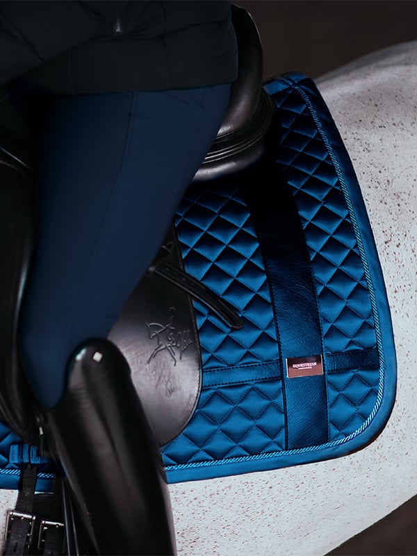 Dressage Saddle Pad No Boundaries Monaco Blue Cob