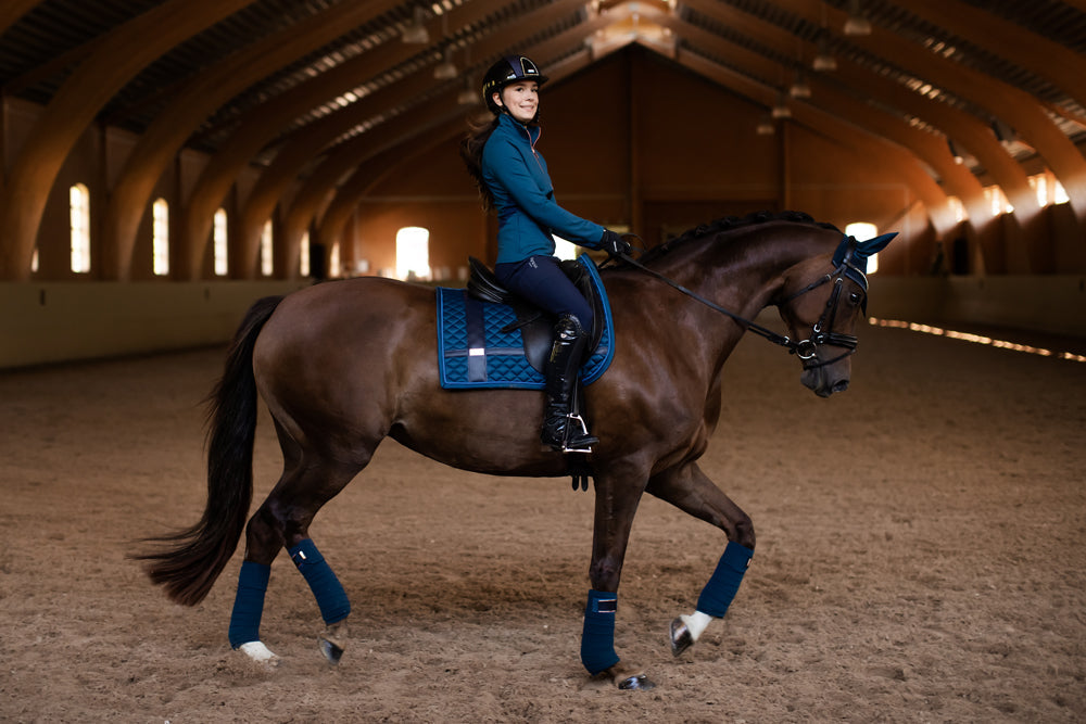 Dressage Saddle Pad No Boundaries Monaco Blue Full vue 3