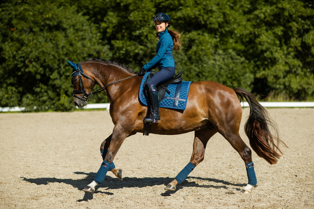 Dressage Saddle Pad No Boundaries Monaco Blue Full