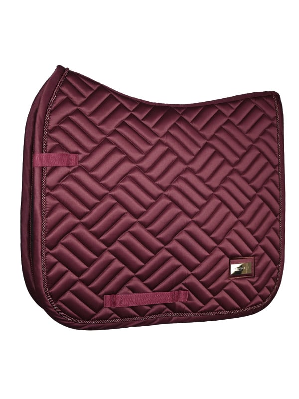 Dressage Saddle Pad New Maroon Cob vue 1