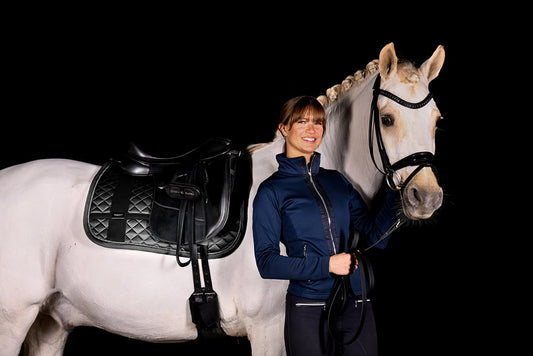Dressage Saddle Pad No Boundaries Silver Cloud Cob