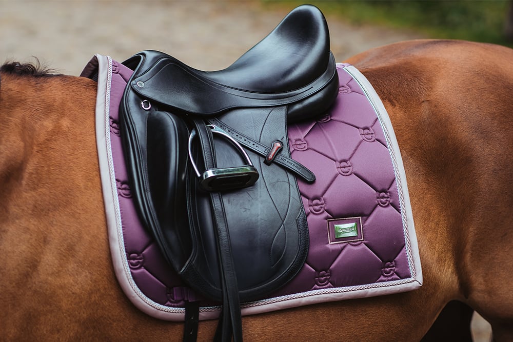 Dressage Saddle Pad Orchid Bloom Full vue 4