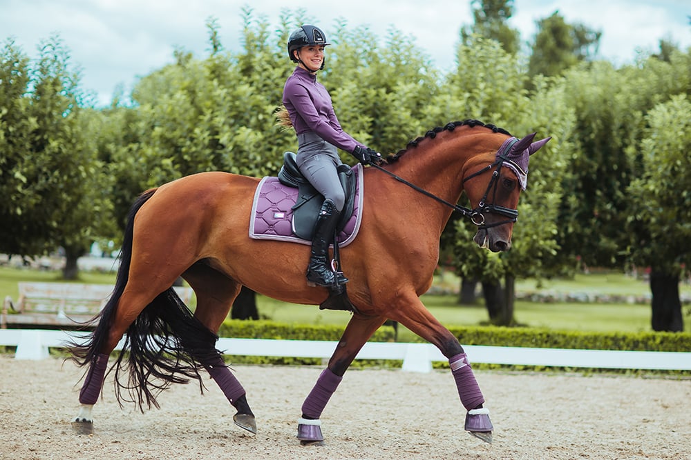 Dressage Saddle Pad Orchid Bloom Full