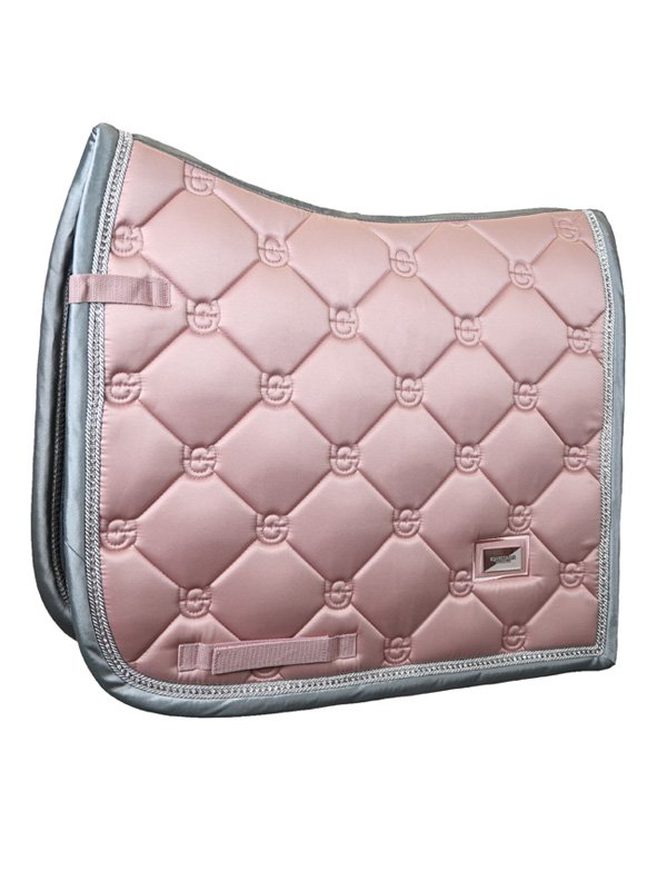 Dressage Saddle Pad Pink Crystal Full
