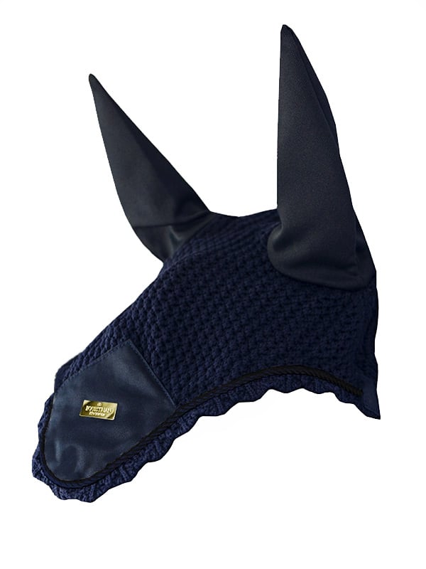 Ear Bonnet Plain Navy Gold vue 1