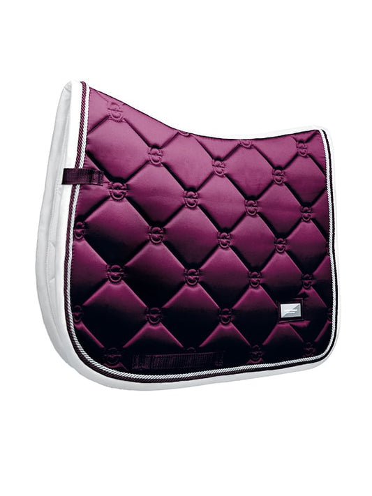 Dressage Saddle Pad Purple White Edge Cob