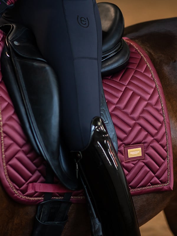 Dressage Saddle Pad New Maroon Full